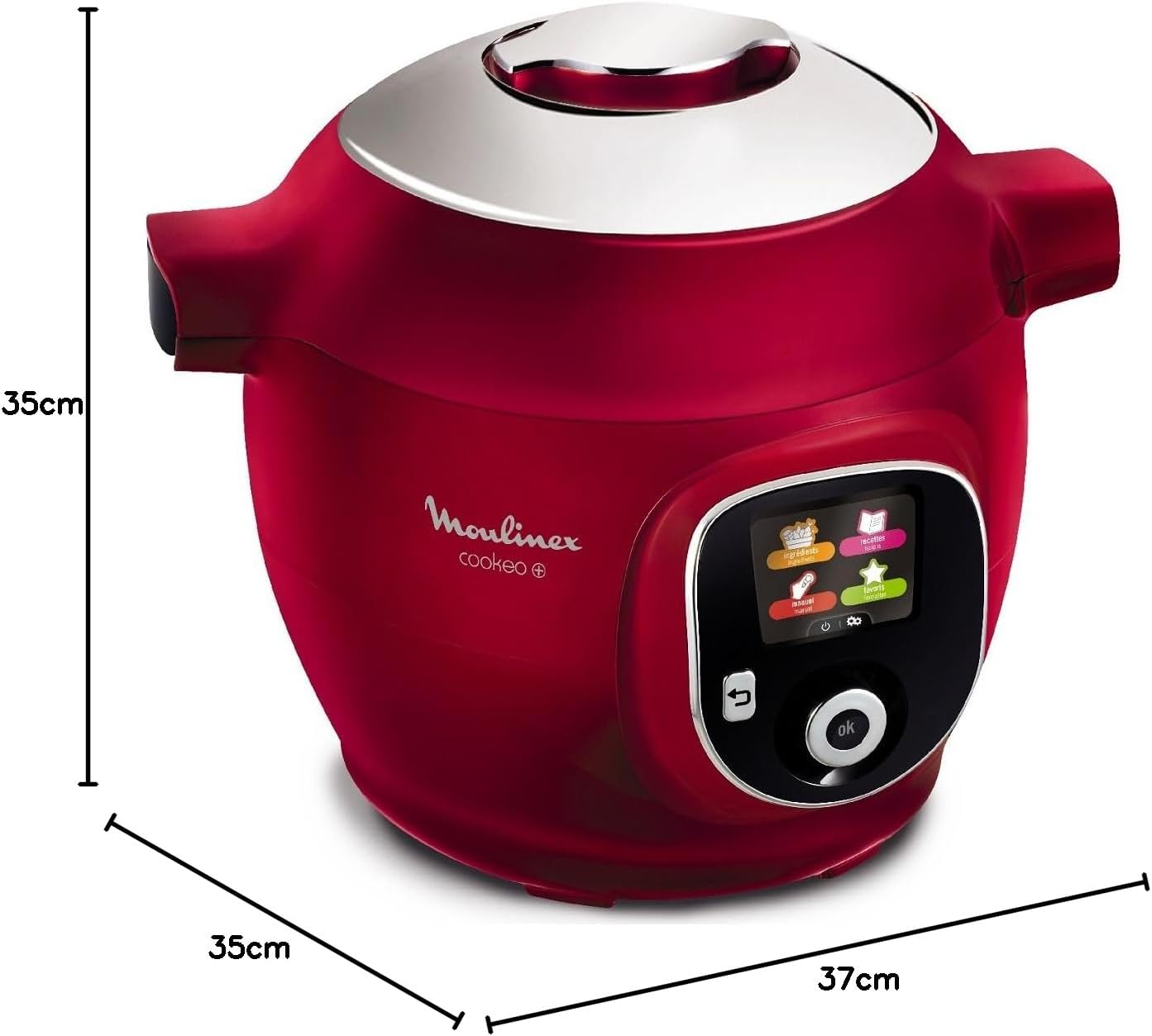 Moulinex Cookeo+ Smart Multicooker 6L 6 Cooking Modes 150 Pre-Programmed Recipes for up to 6 People Red CE851500