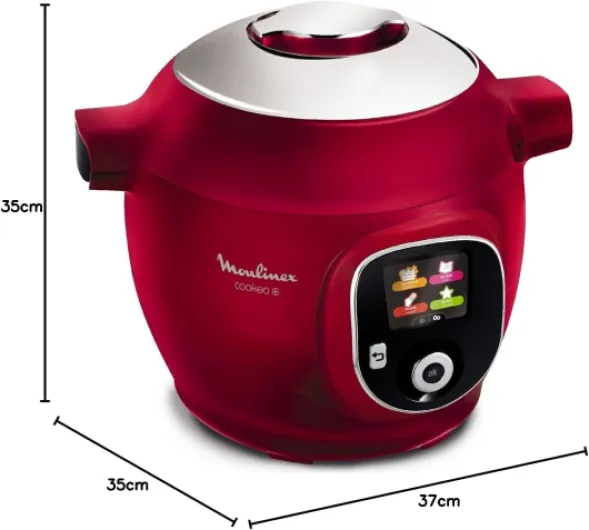 Moulinex Cookeo+ Smart Multicooker 6L 6 Cooking Modes 150 Pre-Programmed Recipes for up to 6 People Red CE851500