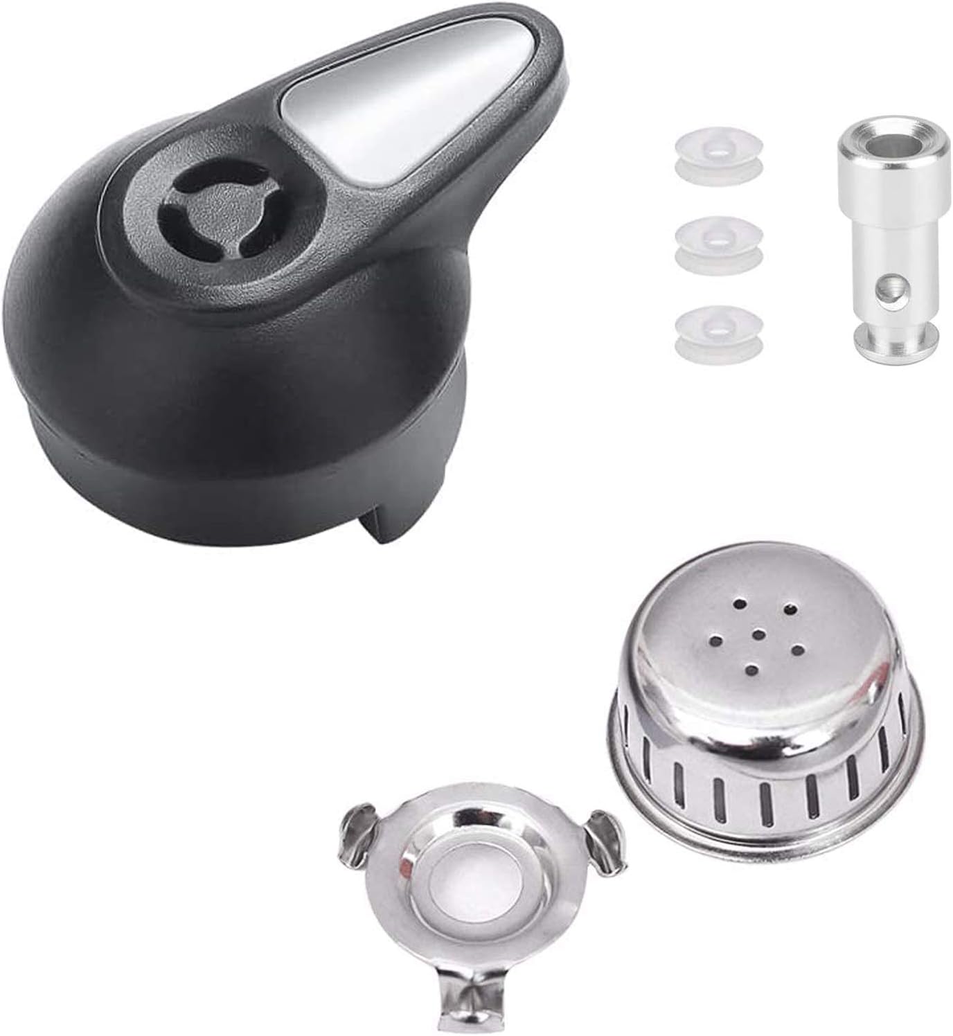 Steam Release Handle, Original Float Valve Replacement Parts with 3 Silicone Caps for Instant Pot LUX 5Qt, 6Qt,IP-LUX30, IP-LUX50, IP-LUX60 Pressure Cooker Steam Vale by ZYLONE Float Valve-Lux Series