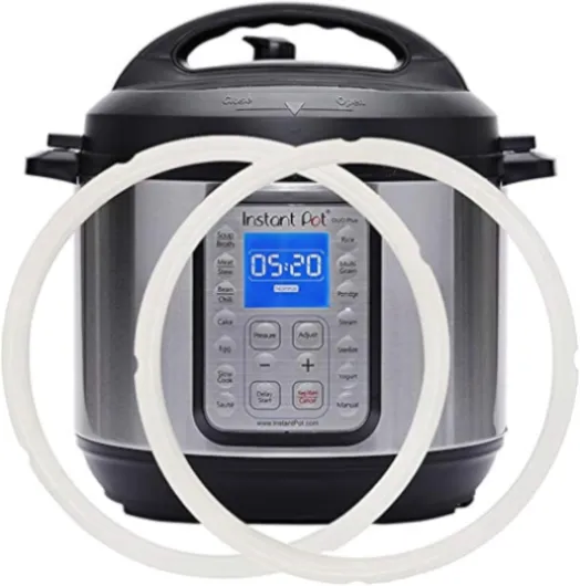 Silicone Sealing Ring 6qt for Instant Pot Sealing ring for 6 5qt Insta Pot, Sweet and Savory, Food-grade Silicone Fits IP-DUO60, IP-LUX60, IP-DUO50, IP-LUX50, Smart-60, IP-CSG60 and IP-CSG50-2 Pack 6QT 2PACK