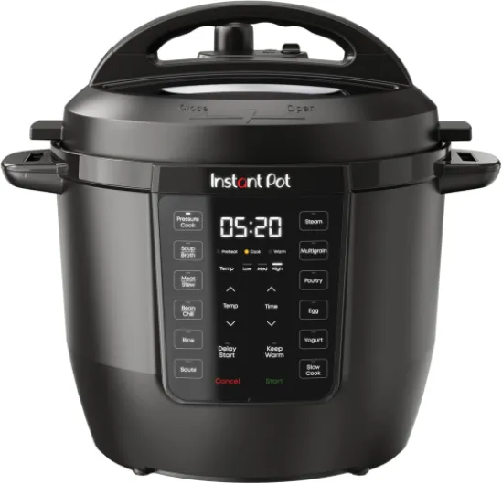 6QT RIO 7-in-1 Multi-Cooker, Pressure Cooker, Slow cook, Sauté, Steam, Rice Maker, Yogurt, & Warmer, Black, 6 Quarts
