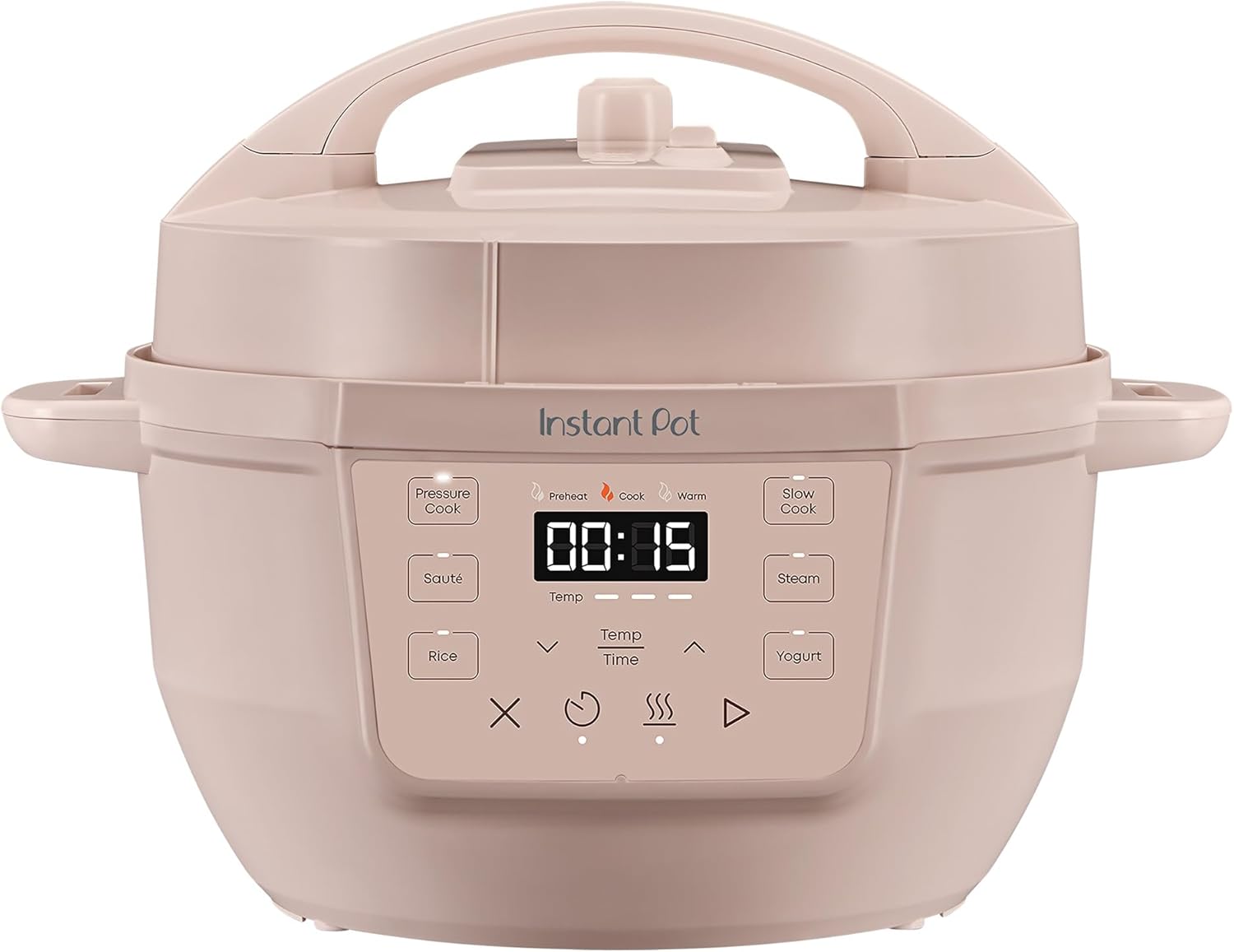 4QT RIO Mini 7-in-1 Multi-Cooker, Pressure Cooker, Slow cook, Sauté, Steam, Rice Maker, Yogurt, & Warmer, Rosewater, 4 Quarts