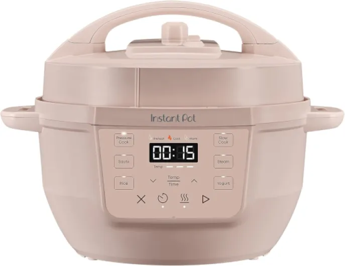 4QT RIO Mini 7-in-1 Multi-Cooker, Pressure Cooker, Slow cook, Sauté, Steam, Rice Maker, Yogurt, & Warmer, Rosewater, 4 Quarts
