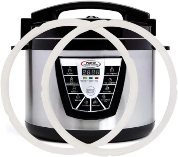 Original Sealing Ring for 10 Qt Power Pressure Cooker - Replacement Silicone Gasket Seal Rings for 10 Quart Power Cooker XL, PPC790, PPC773, and WAL4 Accessories Parts 2-Pack