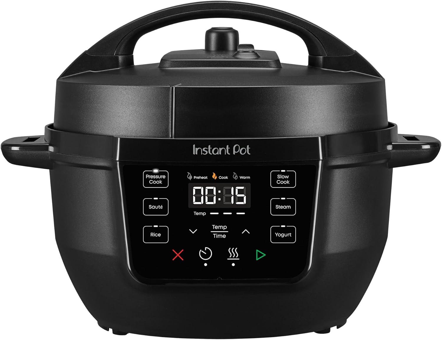 4QT RIO Mini 7-in-1 Multi-Cooker, Pressure Cooker, Slow cook, Sauté, Steam, Rice Maker, Yogurt, & Warmer, Black, 4 Quarts