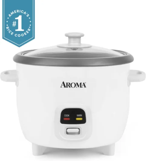 Rice Cooker, 3-Cup (Uncooked) / 6-Cup (Cooked), Small Rice Cooker, Oatmeal Cooker, Soup Maker, Auto Keep Warm, 1.5 Qt, White, ARC-393NG White 1.5Qt (3-Cup Uncooked / 6-Cup Cooked)