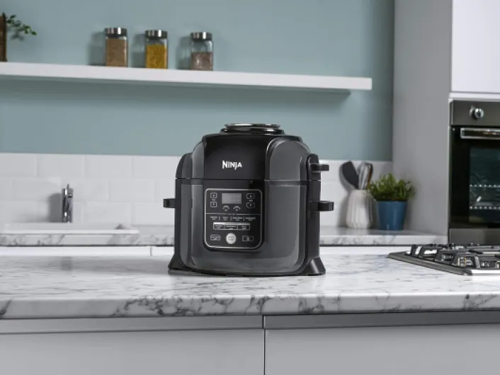 Foodi MAX Multi-Cooker [OP450UK], 7-in-1, 7.5L, Electric Pressure Cooker and Air Fryer, Grey and Black