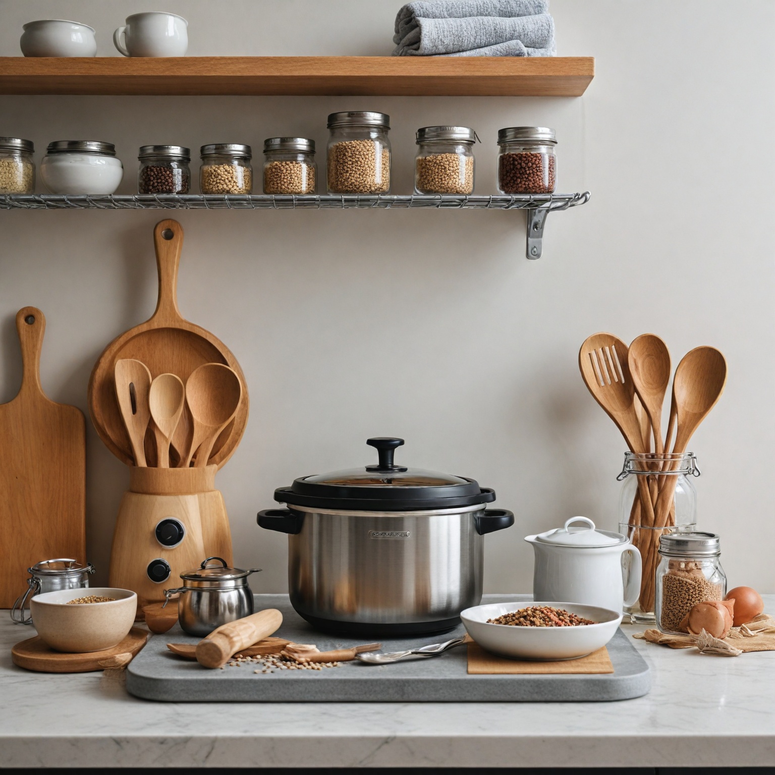 A practical kitchen supplies list for a minimalist kitchen with an electric pressure cooker
