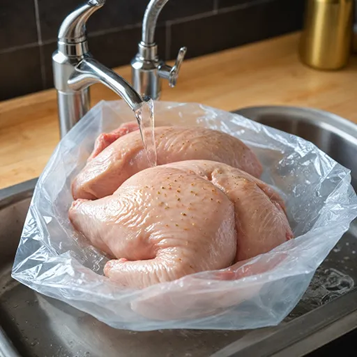 How to defrost chicken fast while keeping it safe and tender
