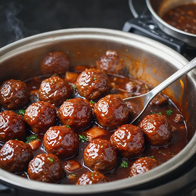 How grape jelly and bbq meatballs shine in an electric pressure cooker