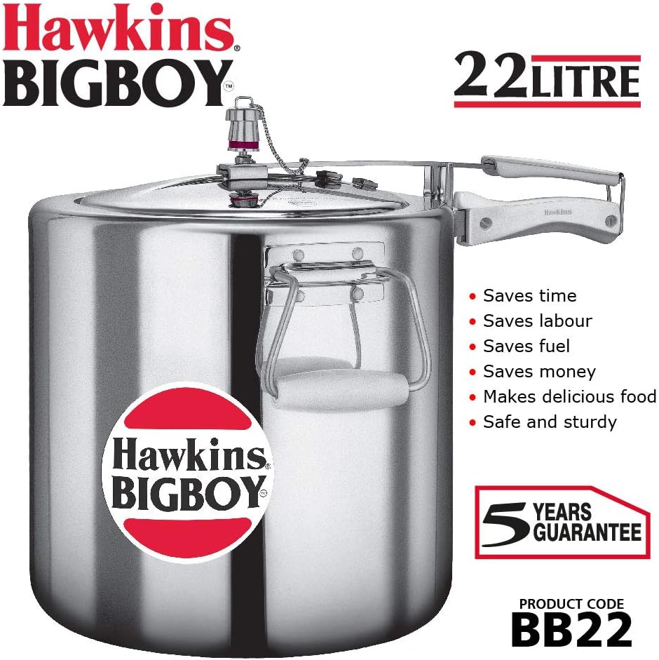 Hawkings Bigboy Aluminium Pressure Cooker 22 Litres