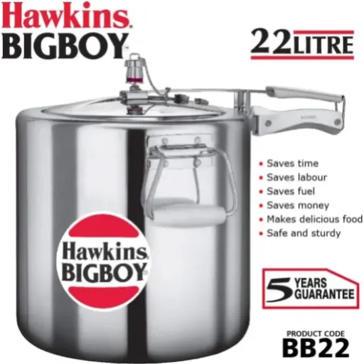 Hawkings Bigboy Aluminium Pressure Cooker 22 Litres Review: a huge workhorse for big batches