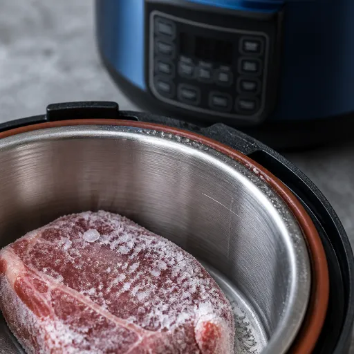 Can you safely pressure cook frozen meat in an electric cooker